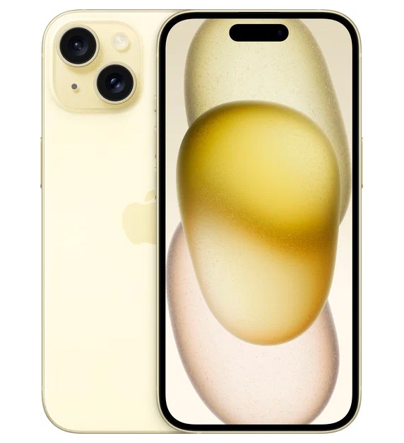 - Смартфон Apple iPhone 15 Plus, Dual nano SIM, 512 ГБ, желтый