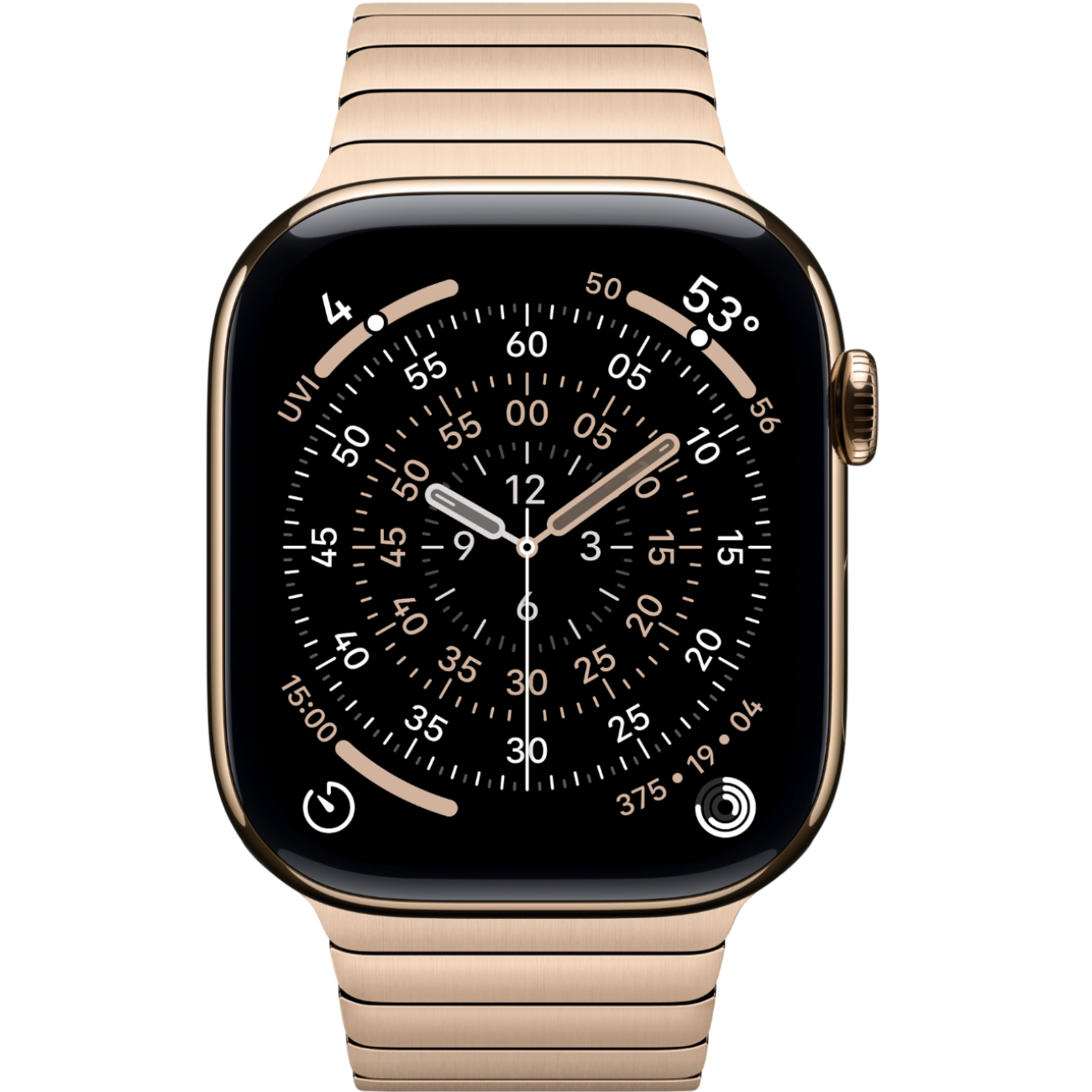 Смарт-часы Apple Watch Series 11, 46 мм, ремешок Titanium Link Bracelet, Золотой / Gold