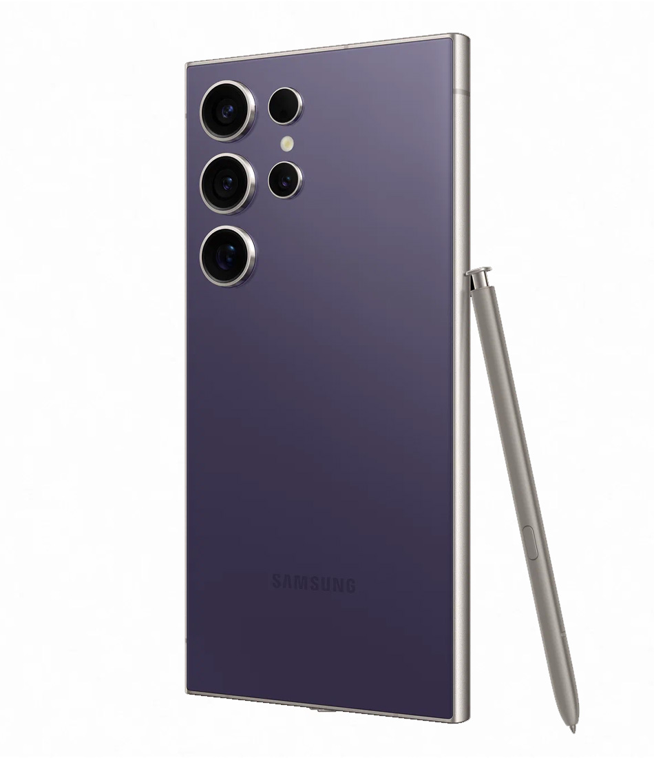Смартфон Samsung Galaxy S24 Ultra, 12/256 ГБ, Dual SIM, титаново-лавандовый