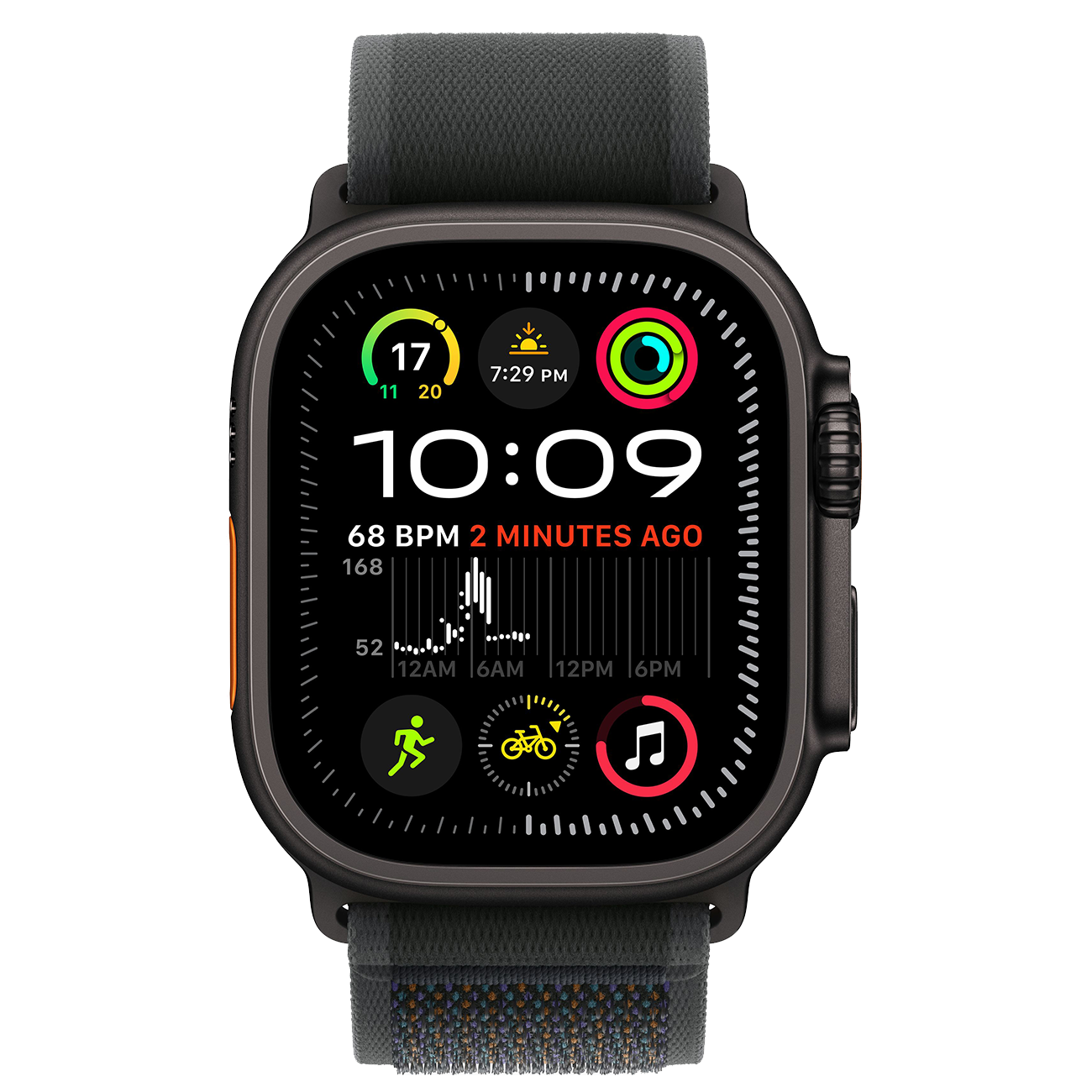 Умные часы Apple Watch Ultra 2 Black Tiatanium, Trail Loop, Black, 49 мм