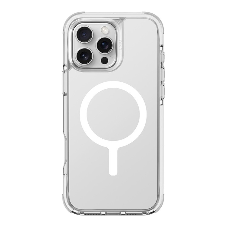 Чехол Uniq Combat LifePro Active для iPhone 16 Pro Max Белый светящийся (MagSafe)