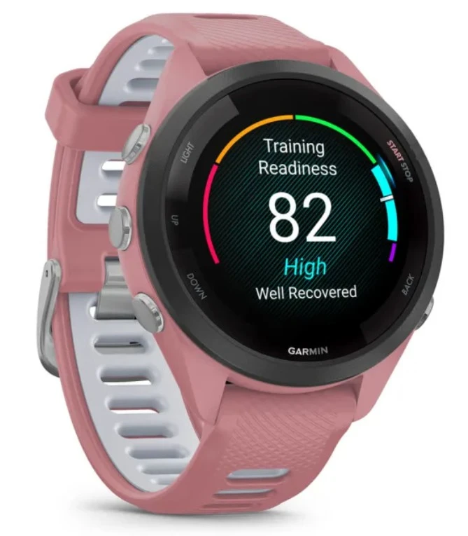 Спортивные часы Garmin Forerunner 265S, 42 мм, Pink White (Розовый с белым)