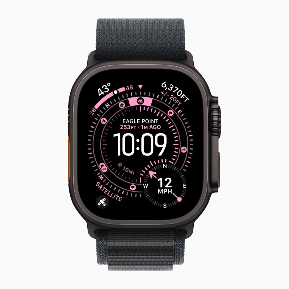 Смарт-часы Apple Watch Ultra 3, 49 мм, ремешок Alpine Loop, Чёрный титан / Black Titanium Смарт-часы Apple Watch Ultra 3, 49 мм, ремешок Alpine Loop, Чёрный титан / Black Titanium