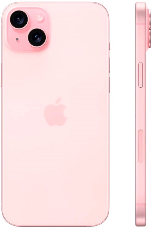 - Смартфон Apple iPhone 15 Plus , Dual eSIM, 128 ГБ, розовый