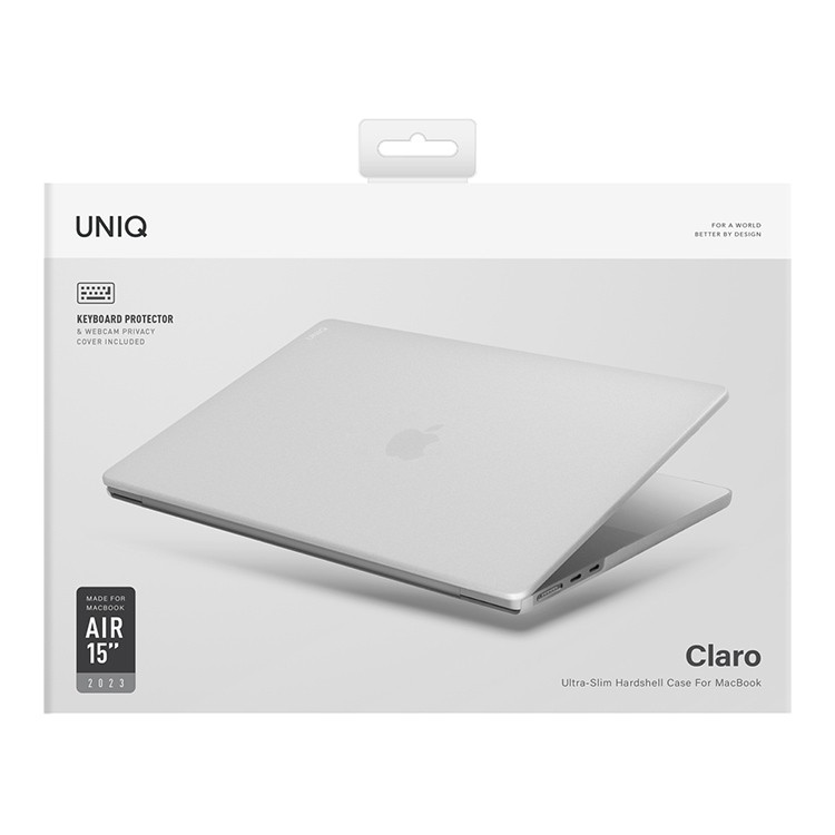 Чехол Uniq HUSK Pro Claro для MacBook Air 15 (2023) Матовый прозрачный