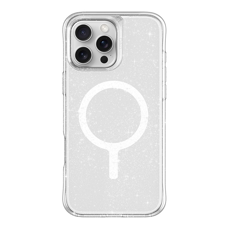 Чехол Uniq LifePro Xtreme Tinsel для iPhone 16 Pro Max Серебристый блеск (MagSafe)