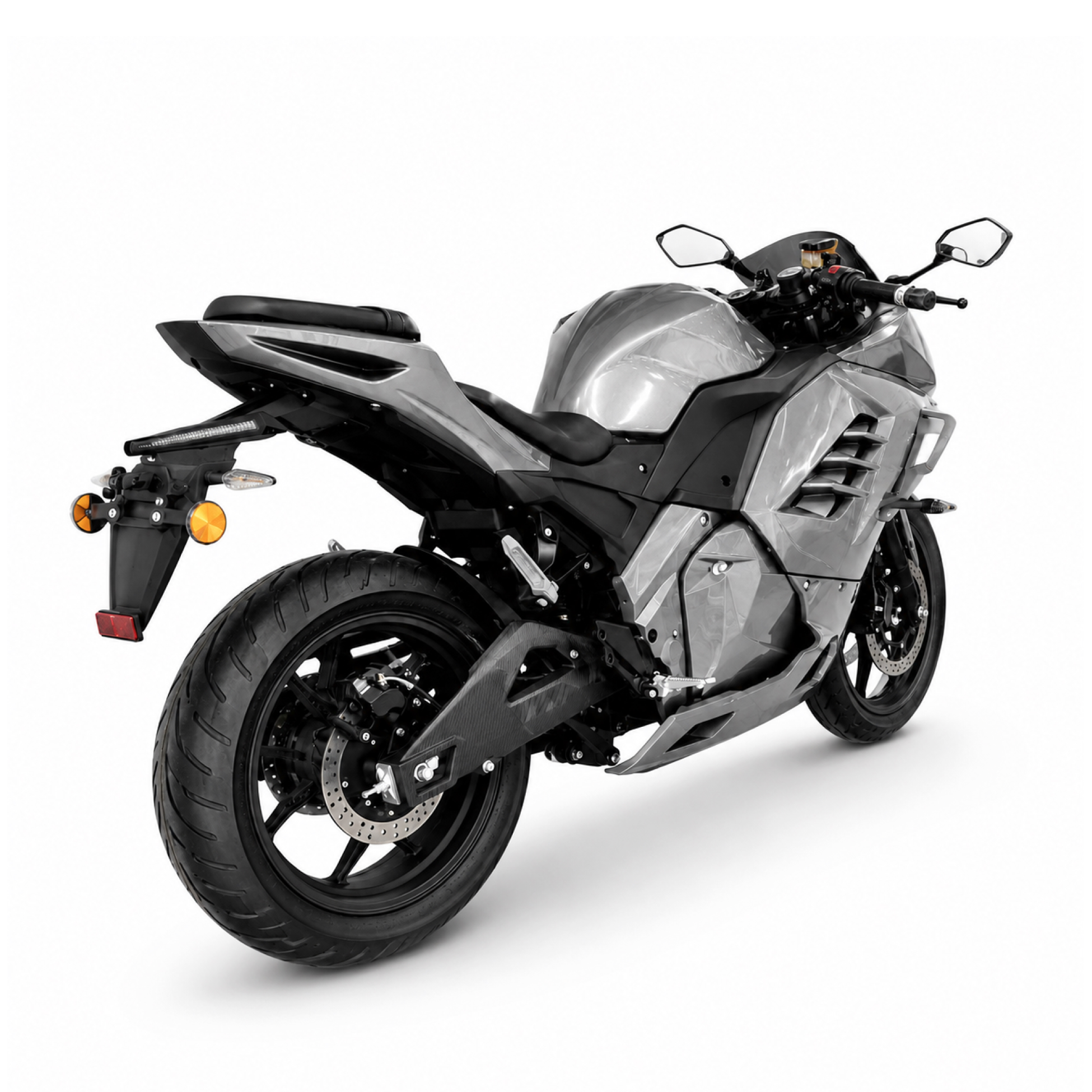 Электромотоцикл Ducati Panigale 2026, Серебристый, 8 кВт, аккумулятор 120 А·ч