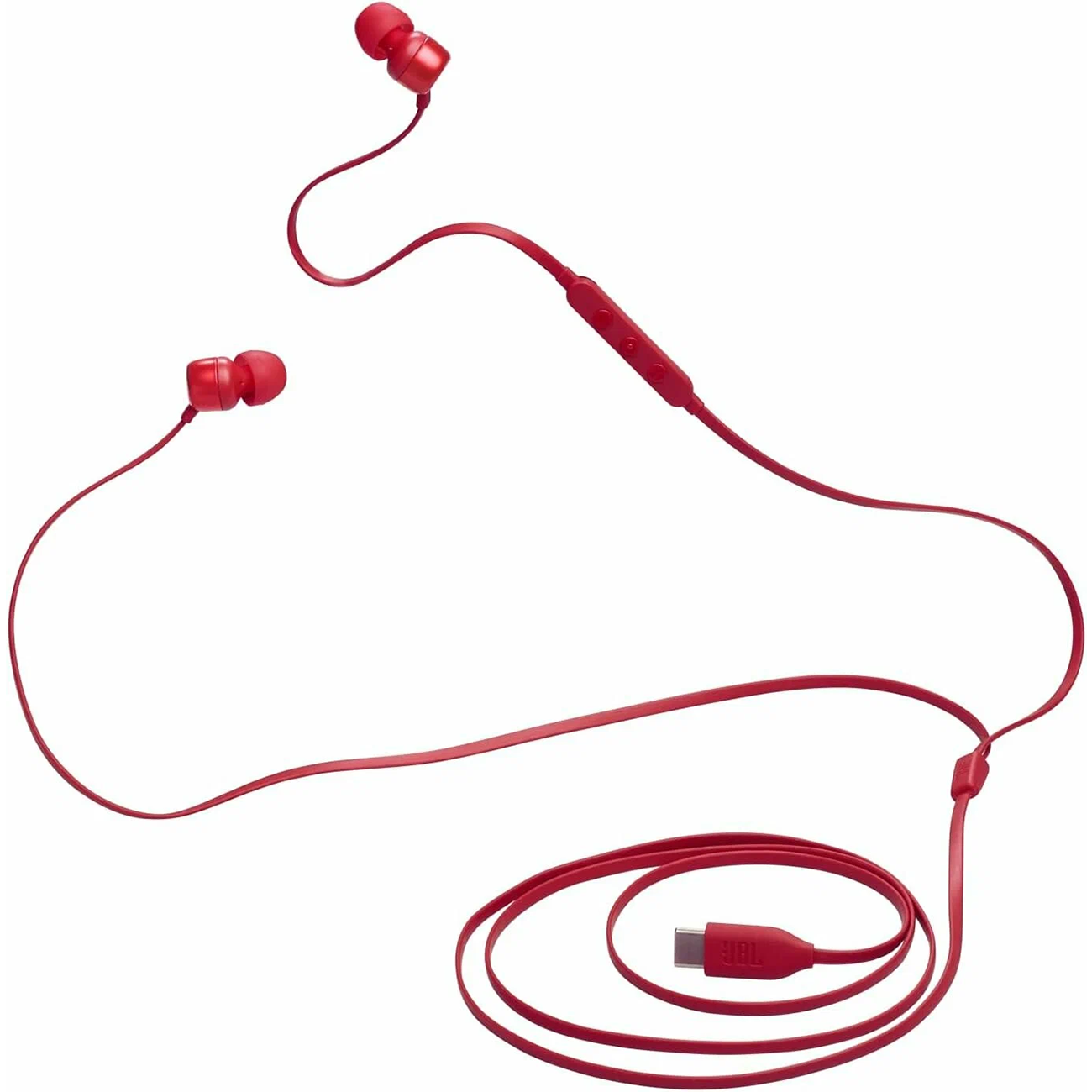 Наушники JBL Tune 310C Type-C вакуумные, красный