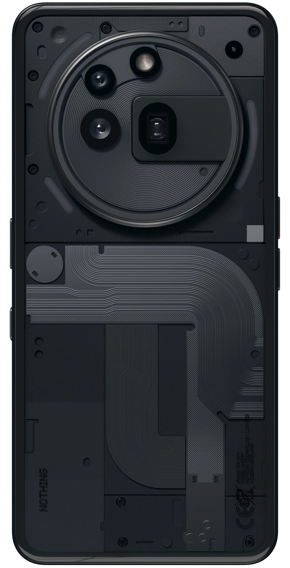 Смартфон Nothing Phone (3a) Pro, Dual: nano SIM + nano SIM, 256 ГБ, Чёрный