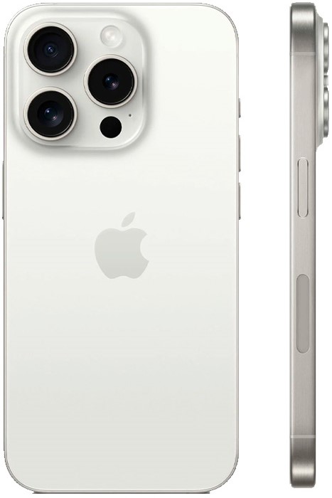 Смартфон Apple iPhone 15 Pro, Dual nano SIM, 256 ГБ, белый титан