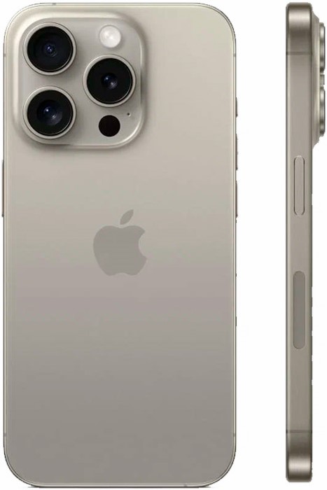 Смартфон Apple iPhone 15 Pro, Dual: nano SIM + eSIM, 1 ТБ, Титан