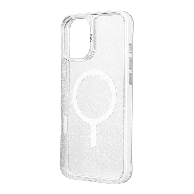 Чехол Uniq LifePro Xtreme Tinsel для iPhone 16 Pro Серебристый блеск (MagSafe)