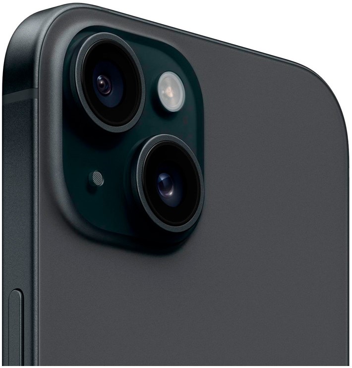 Смартфон Apple iPhone 15, Dual: nano SIM + eSIM, 128 ГБ, черный