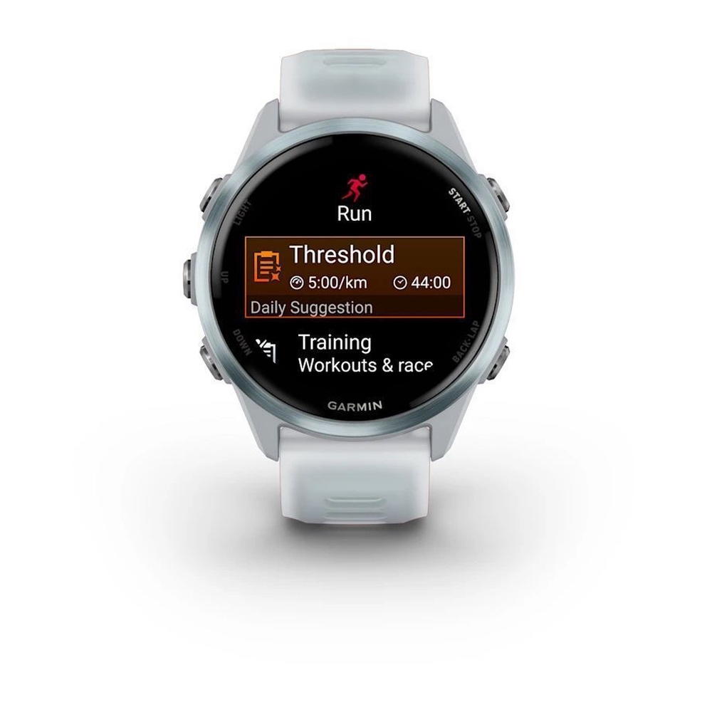 Спортивные часы Garmin Forerunner 570, 42 мм, Cloud Blue Aluminum Translucent Whitestone / Cloud Blue (Облачно голубой)